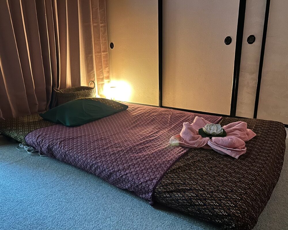 茨城県小美玉市納場のタイ古式マッサージ・アユタヤの施術室