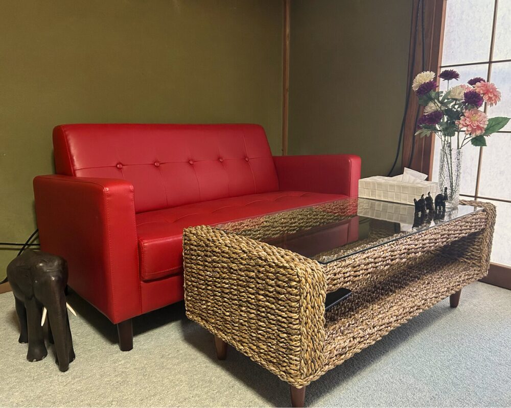 茨城県小美玉市納場のタイ古式マッサージ・アユタヤの待合室